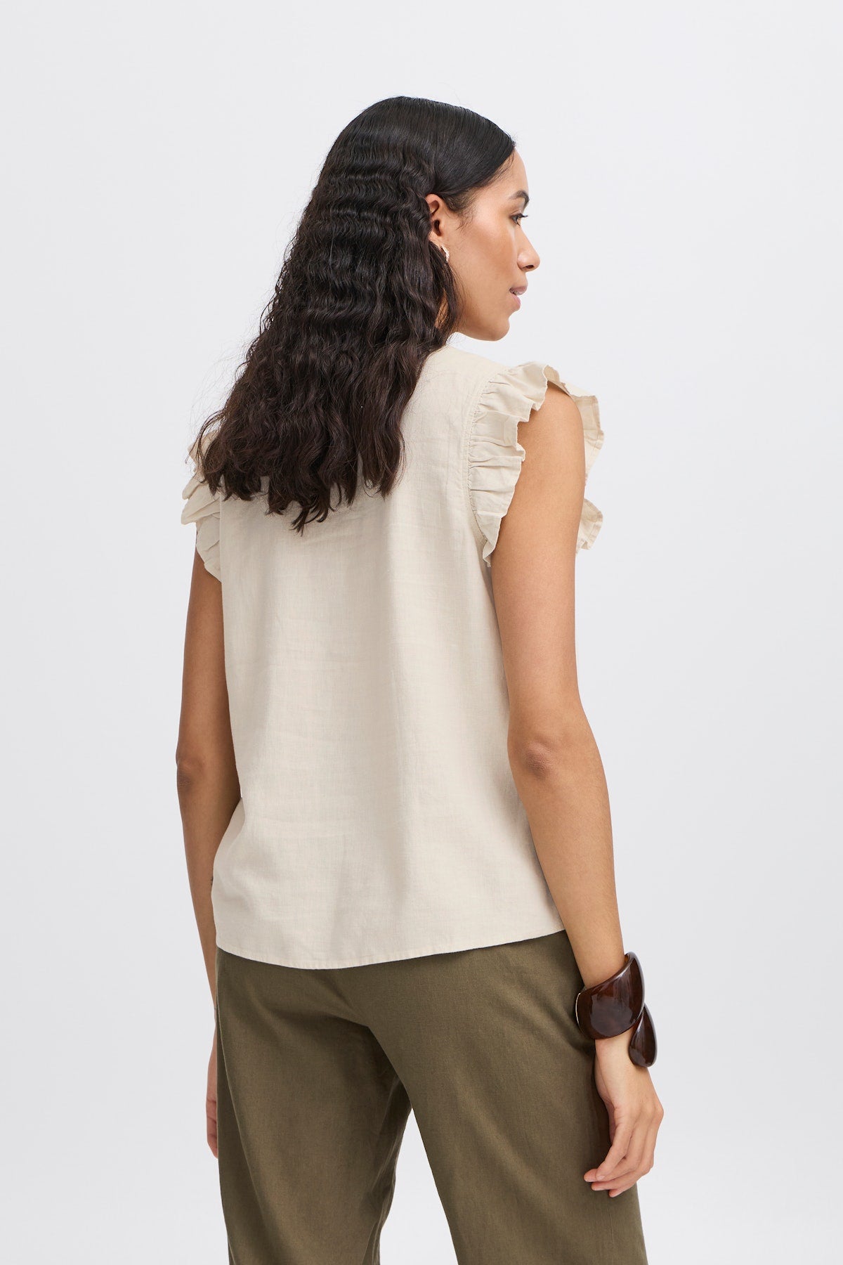 B young Byfalkka Blouse-Shirts & Tops-White finn
