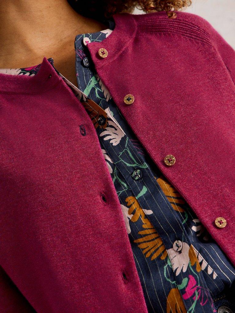 White Stuff Lulu Crew Neck Cardigan-White finn