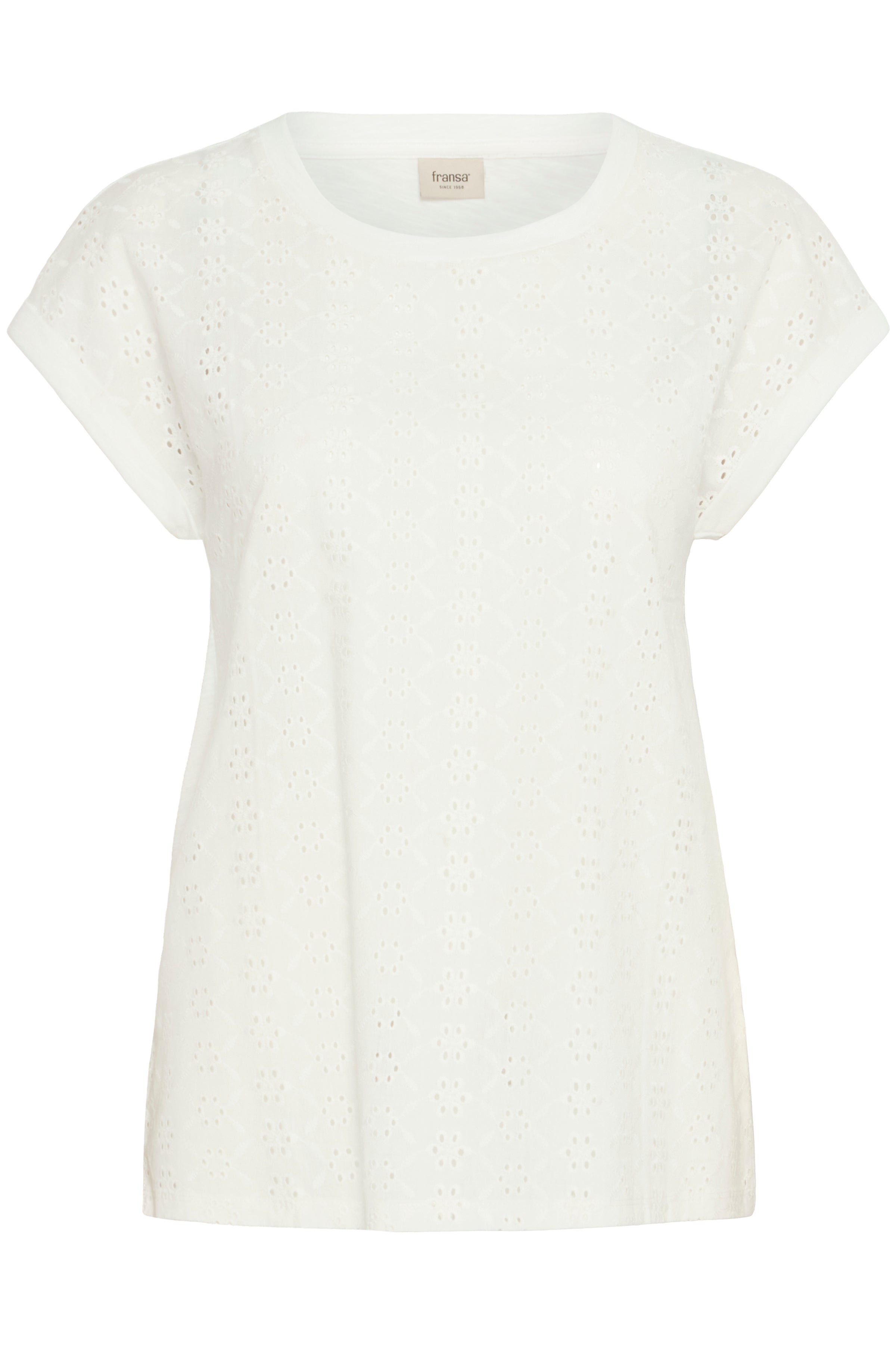 Fransa Frsansa Tee 4-Shirts & Tops-White finn