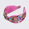 Ellen Floral Wide Headband - Mulberry