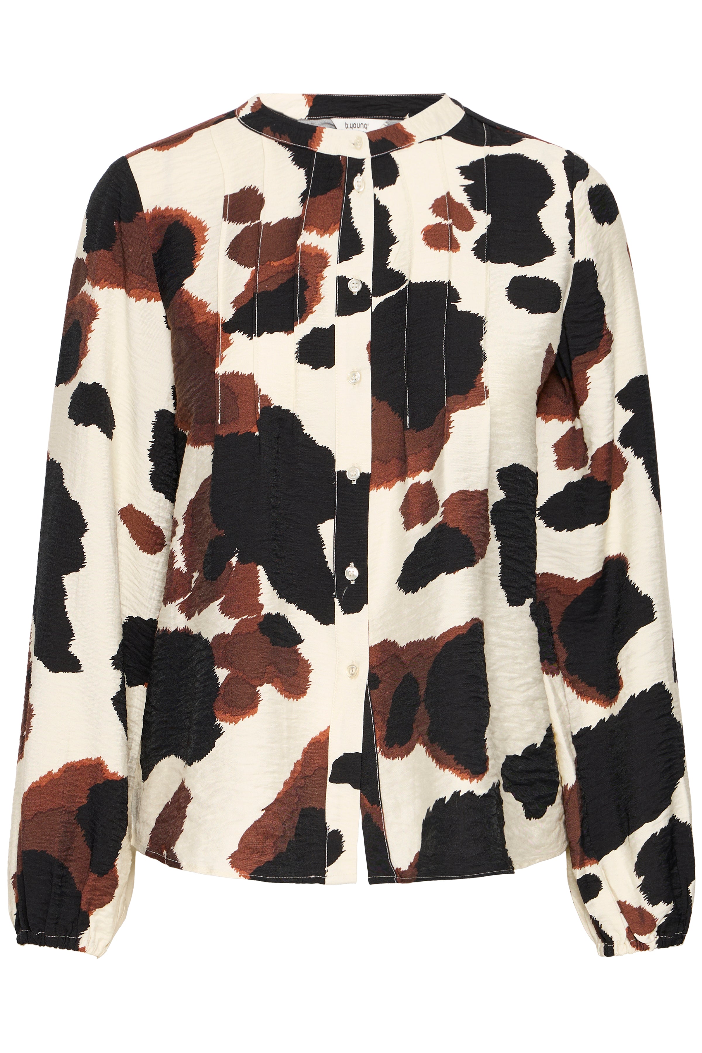 B young Byihamma Pintuck Shirt-Shirts & Tops-White finn
