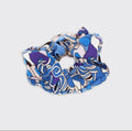 Joni Retro Scrunchie - Blue