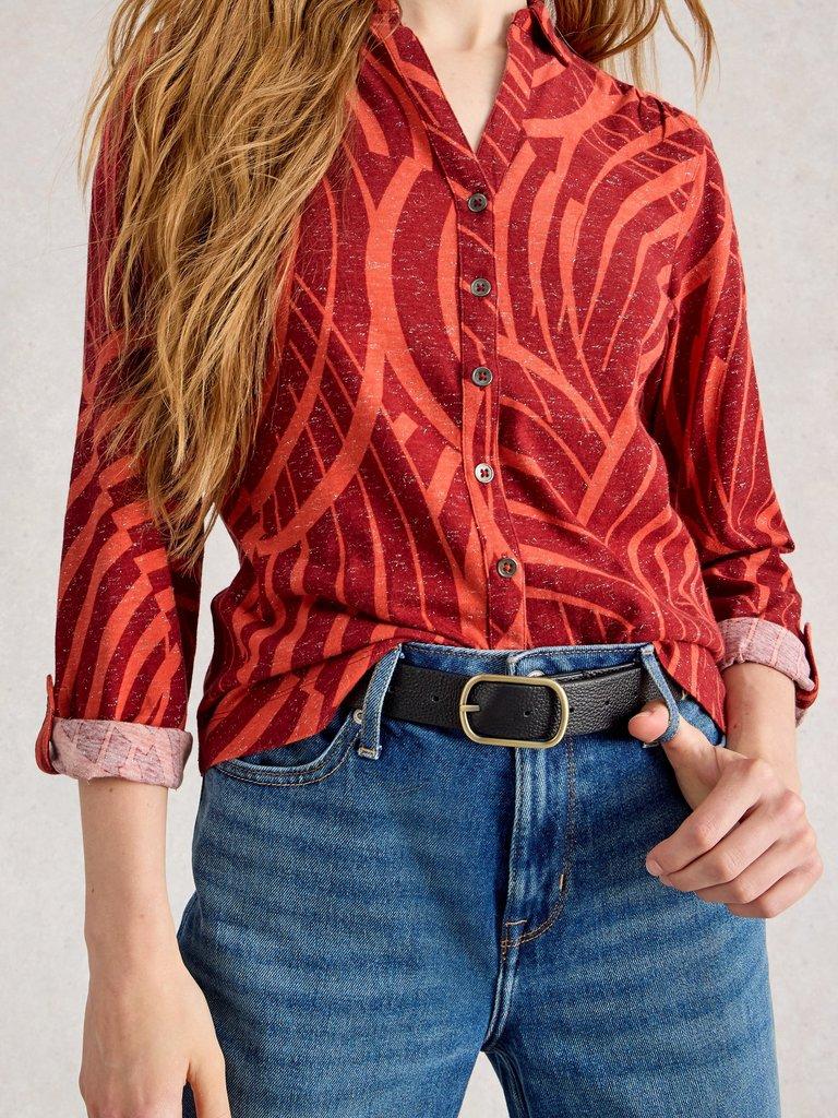 White Stuff Annie Printed Sparkle Shirt
