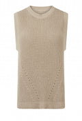 CASSIE KNITTED TANK Biscuit-Knitwear-White finn