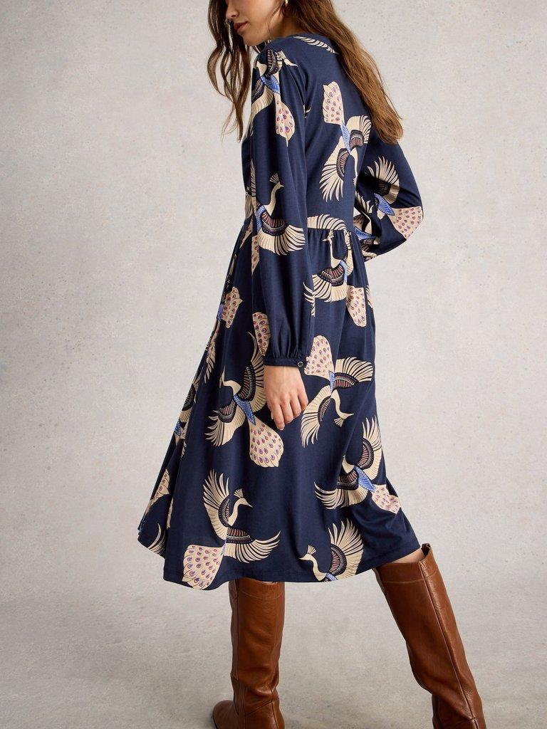 White Stuff Leah Notch Neck Jersey Dress