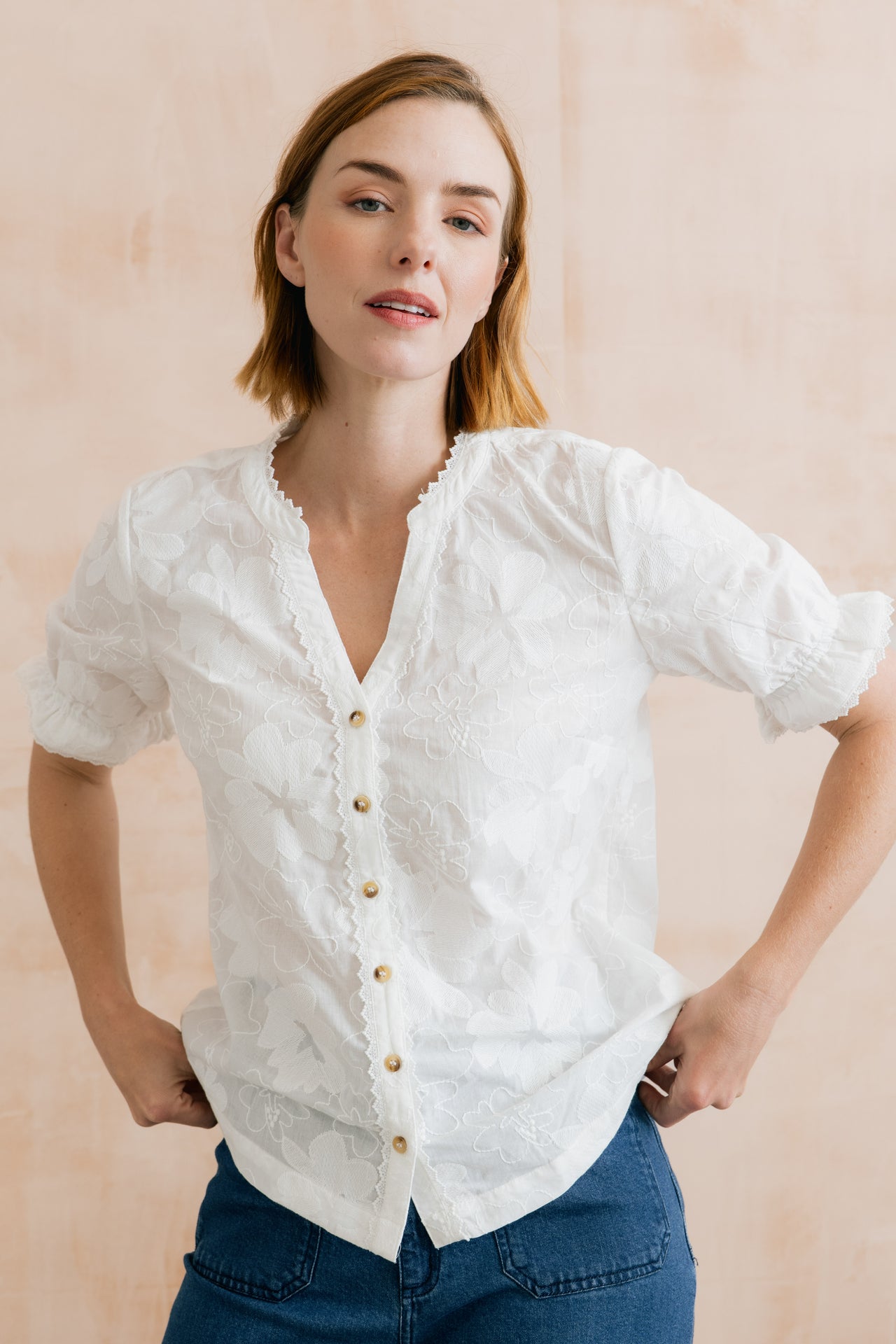 Lily and Me Pintail Blouse Big Bloom