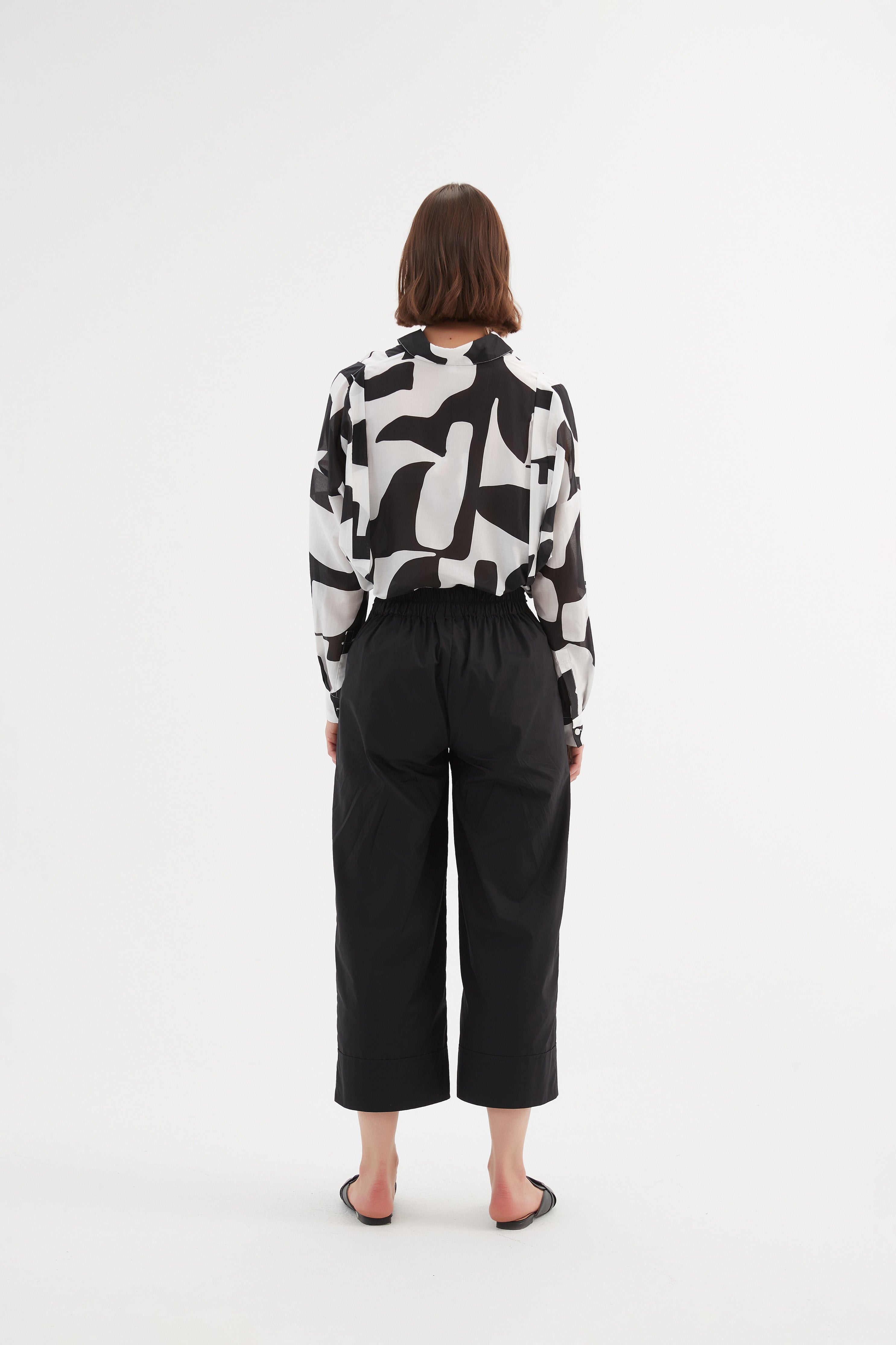Tirelli Classic Pant Black-Trouser-White finn