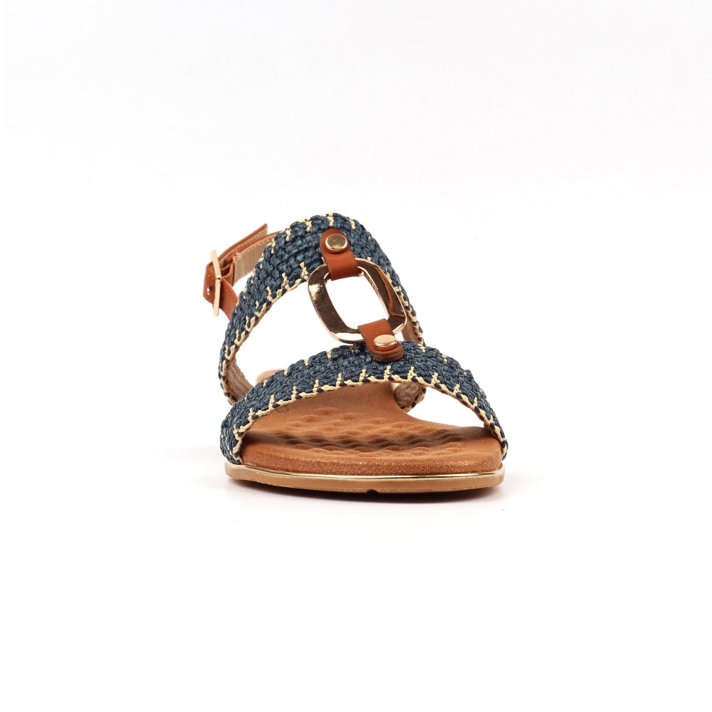 Lunar Jules Navy Sandal-Lunar-White finn