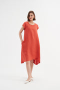 Tirelli Cross Front Detail Dress-Dress-White finn