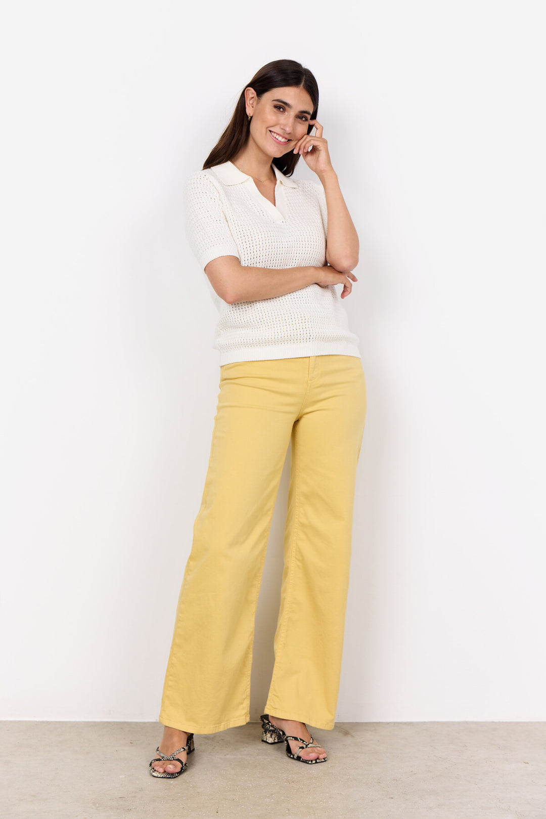 Soya Concept SC-Denefa 3-Knitwear-White finn
