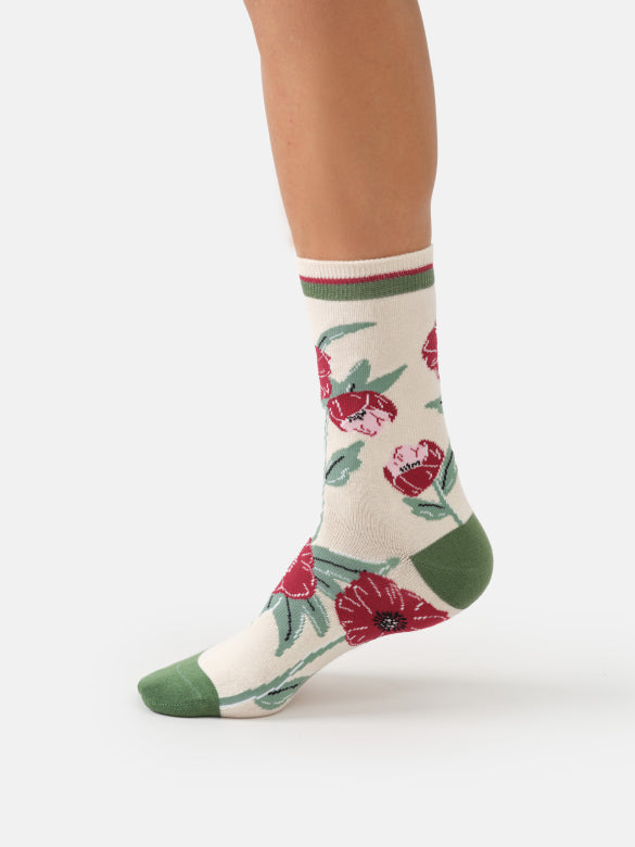 Thought Poppy Meadow Organic Cotton Socks