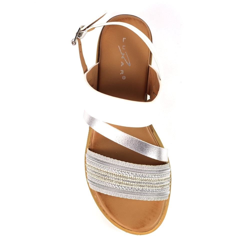 Lunar Kimberley White Sandal-White finn