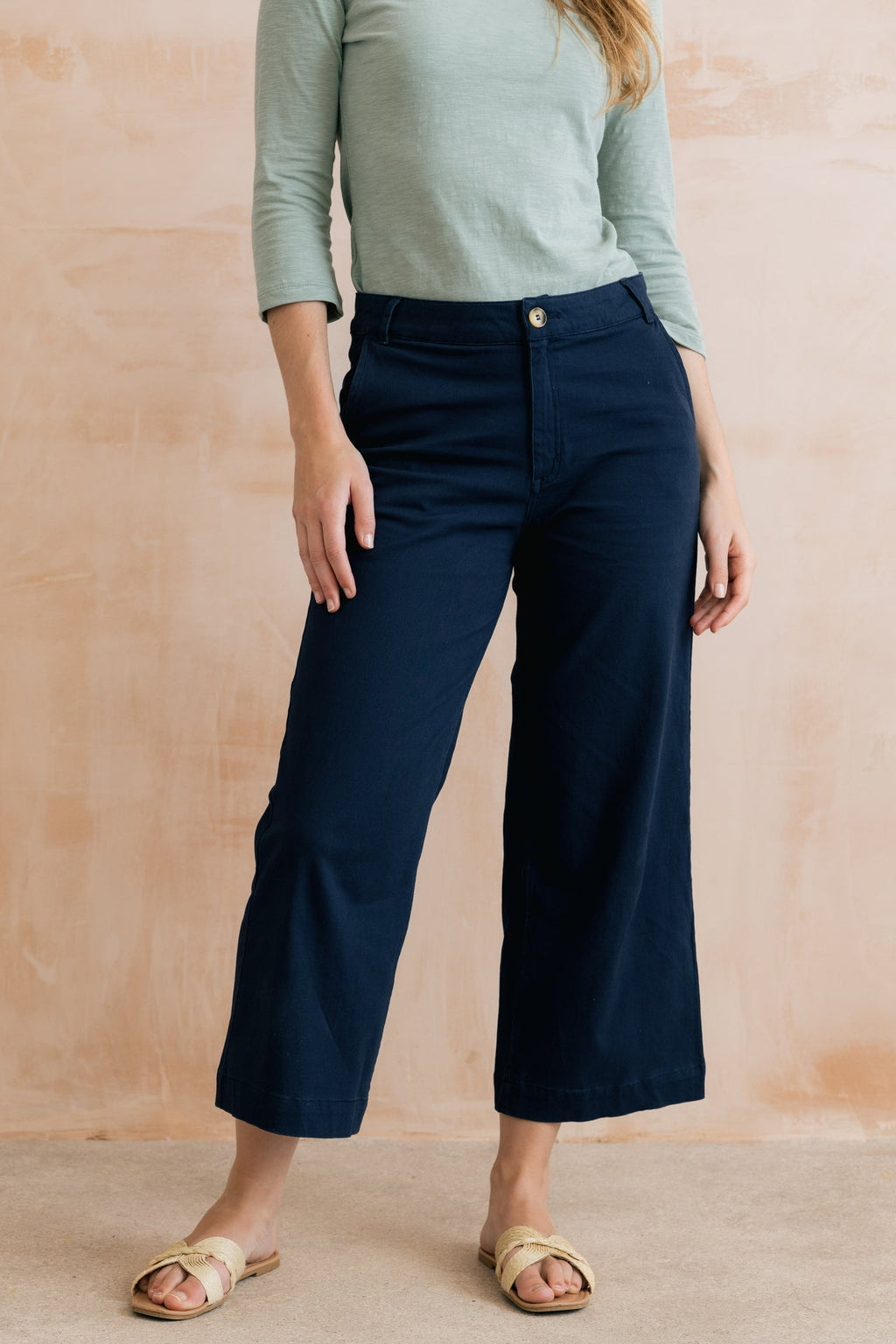 Lily and Me Isla Stretch Twill Crop Trousers