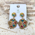 Luxury beaded earrings HZ216E
