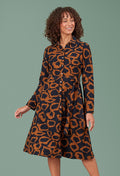 Adini Animal Spot Sasha Dress - Navy