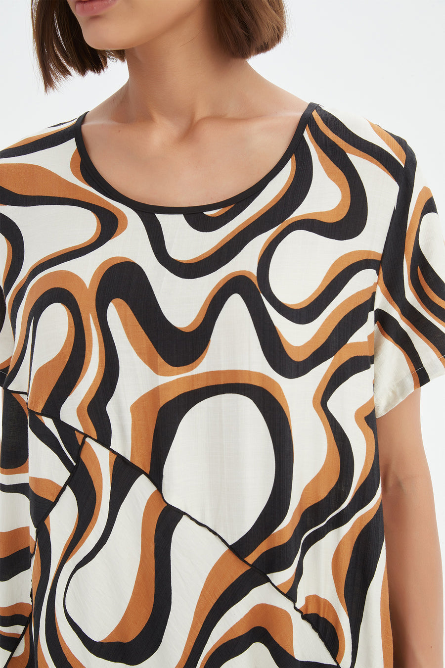 Tirelli Panel Print Woven Dress