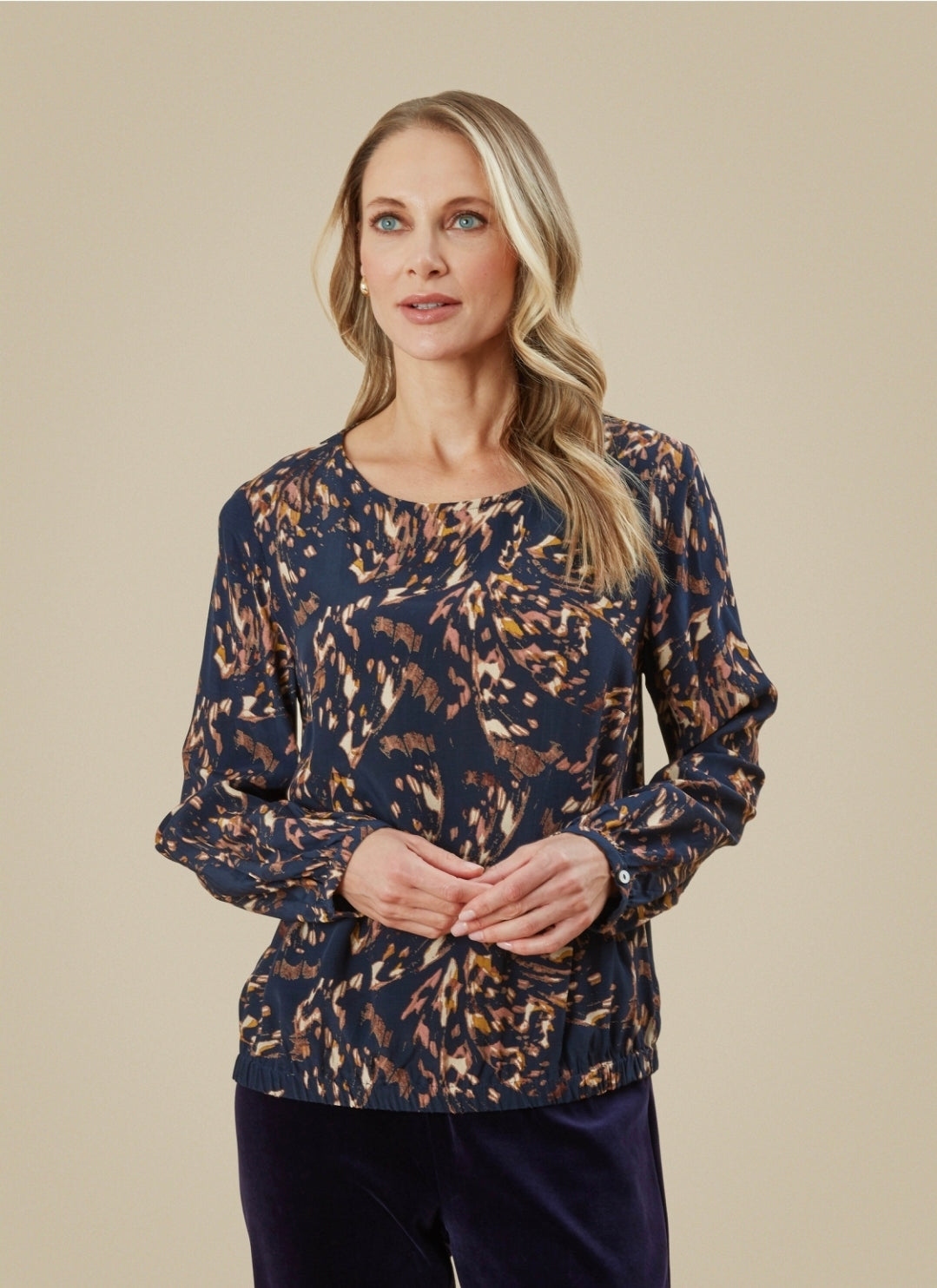 ZAHERA TOP FREIDA PRINT-Shirts & Tops-White finn