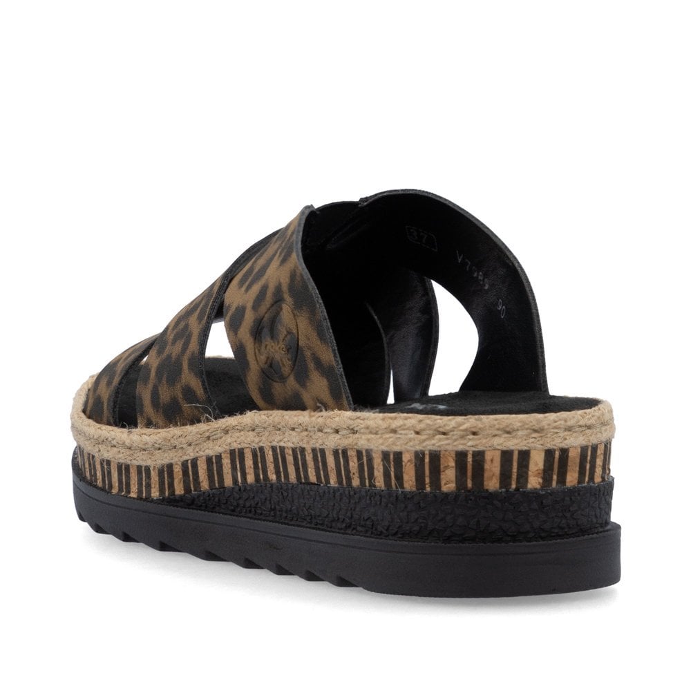 Rieker Animal Mule V7989-Footwear-White finn
