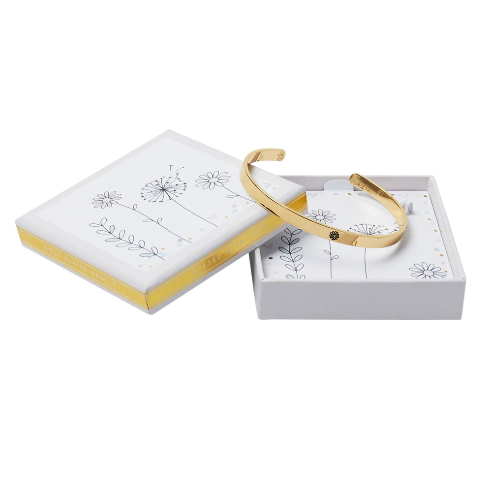 Belly Button Designs Gift Boxed Bangle-White finn