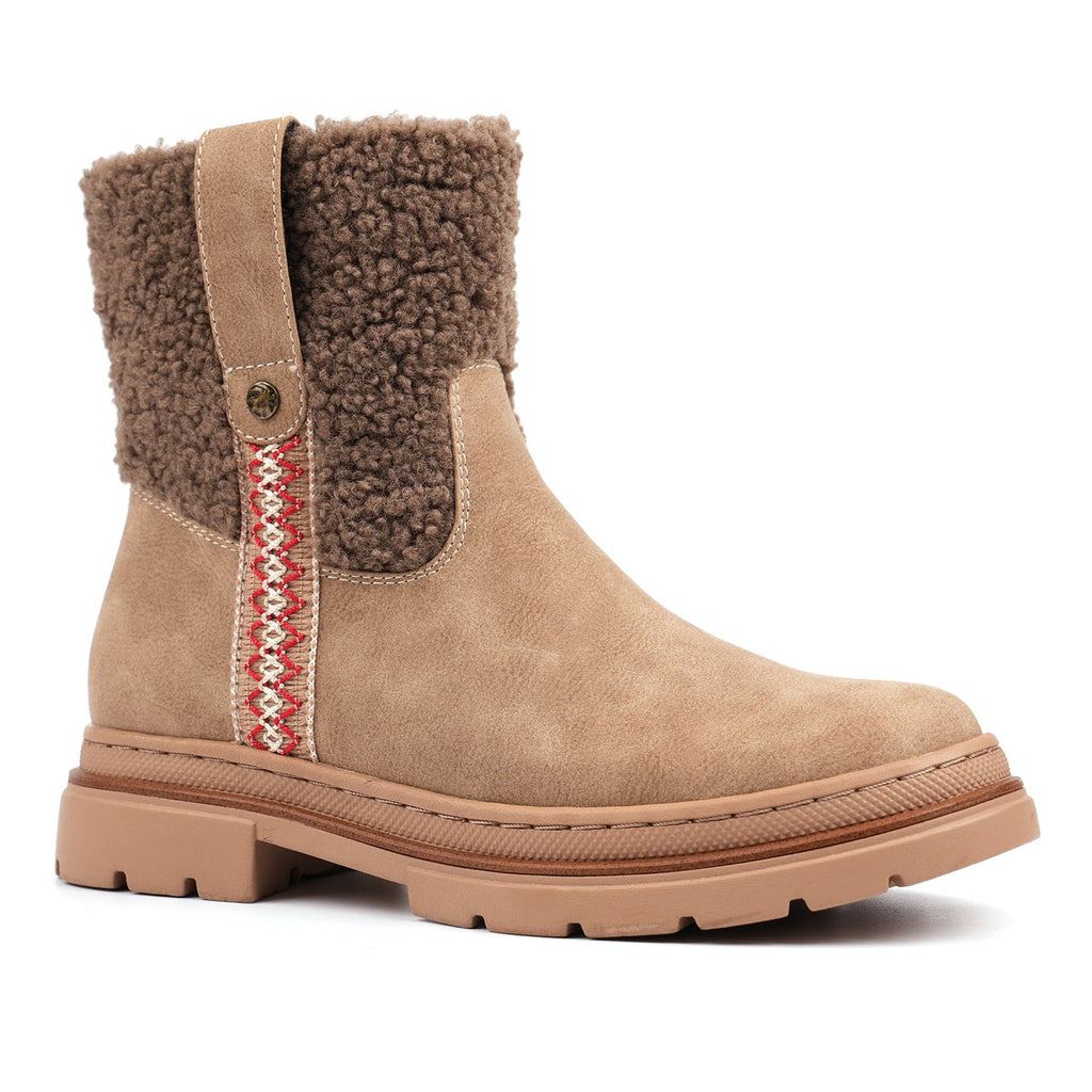 Lunar Dawn Taupe Ankle Boot