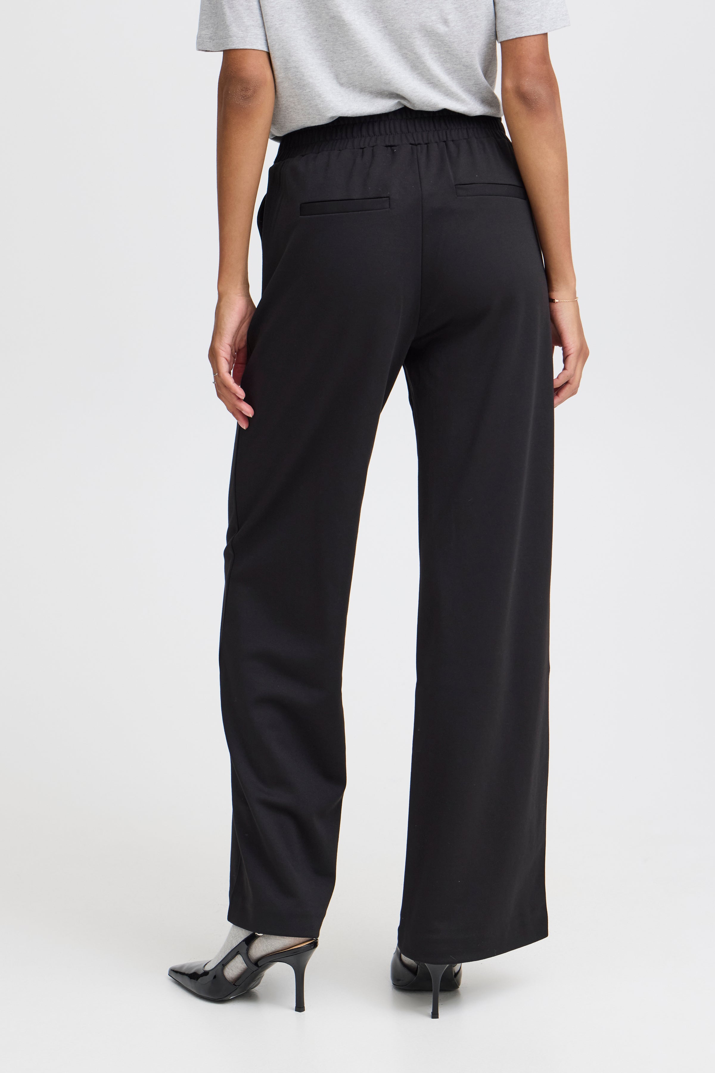 B young Byrozetta Wide Trouers-Trousers-White finn