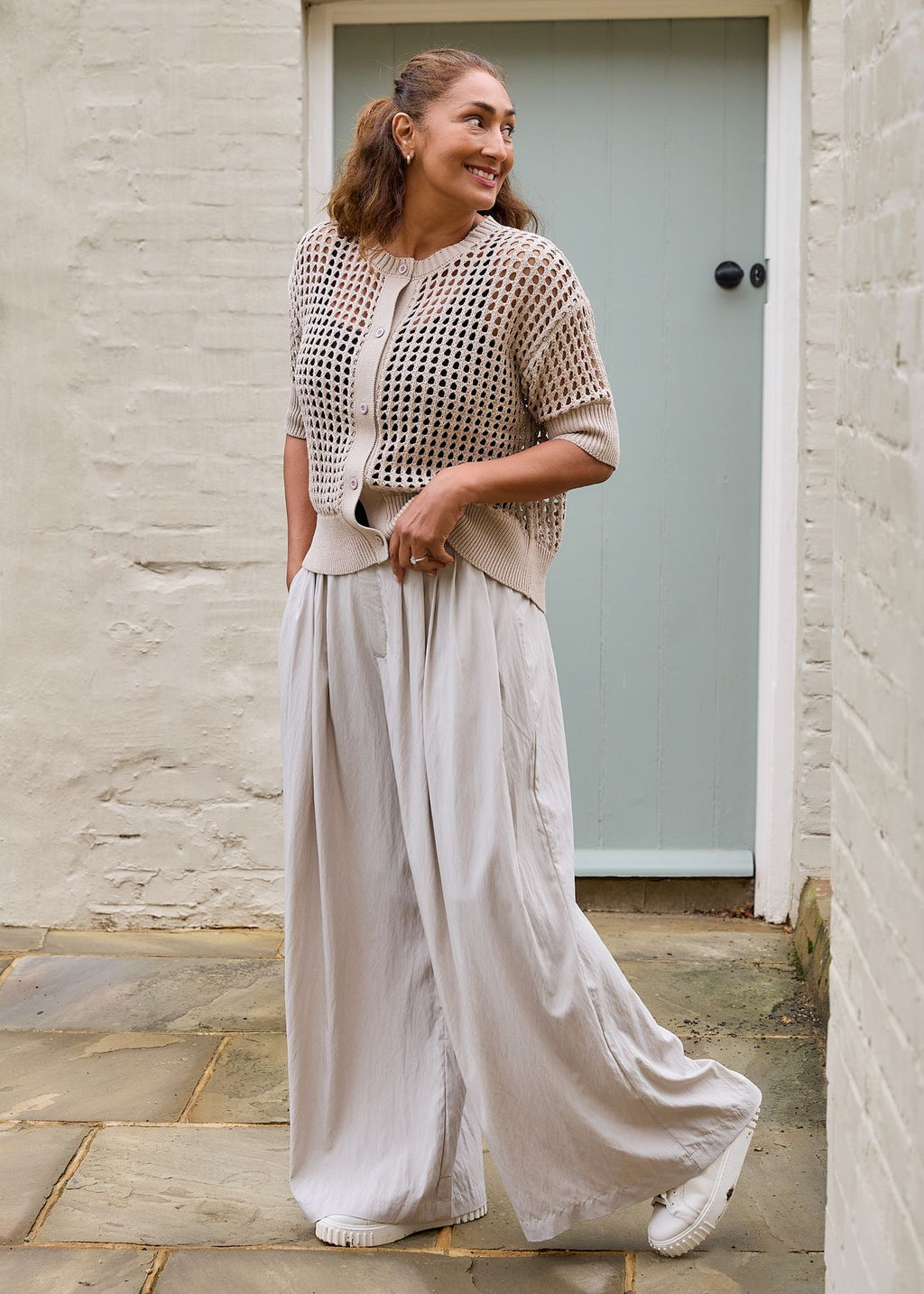 Dreams Wide Leg Pleated Palazzo Trousers