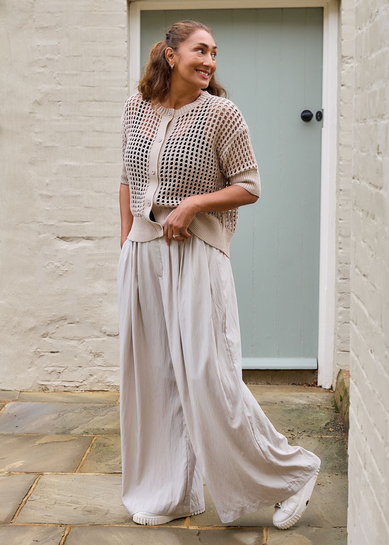 Dreams Wide Leg Pleated Palazzo Trousers