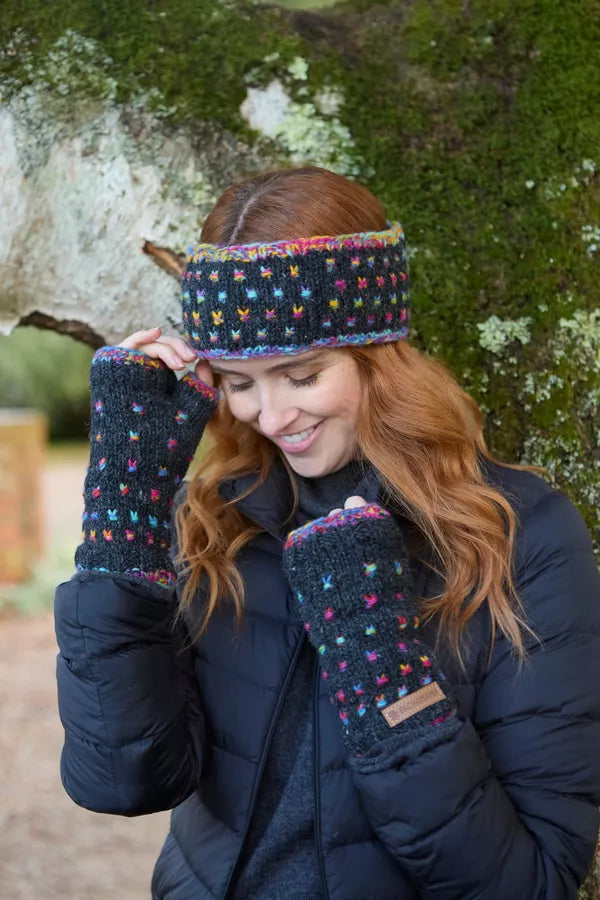 Pachamama Mosaic Headband-Headband-White finn