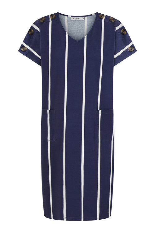 Alice Collins Button Shoulder Dress