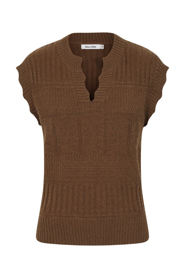 Alice Collins Marieke Slipover-Tops-White finn