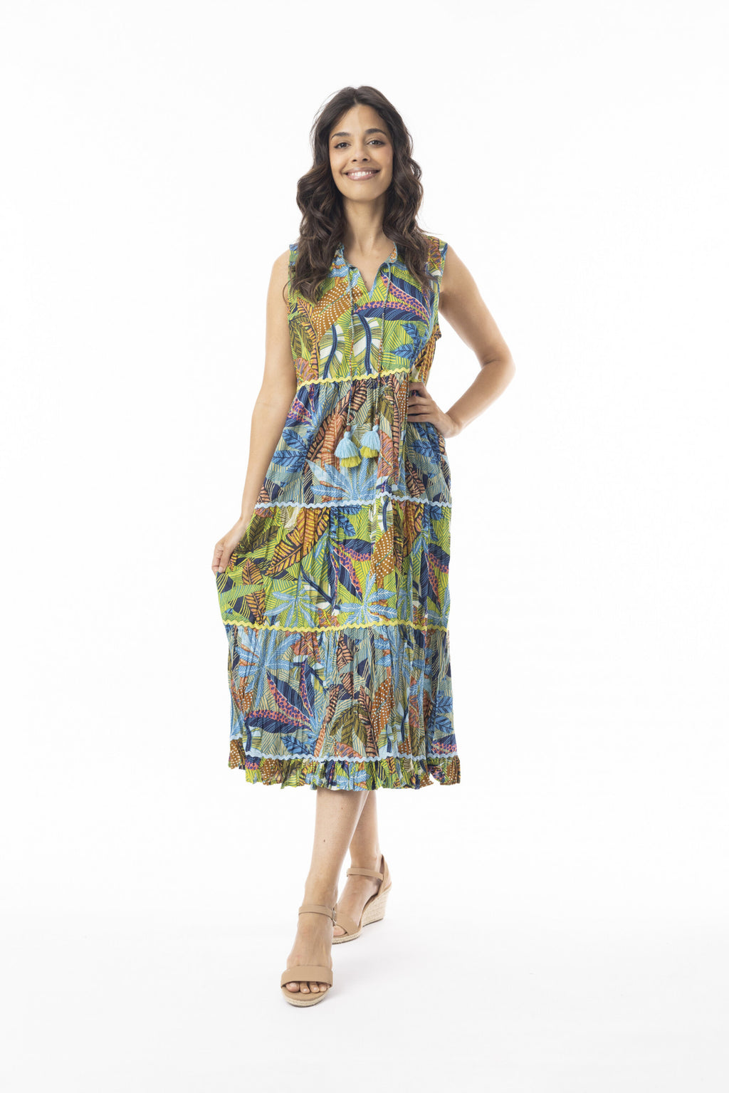 Orientique Tayrona Dress Layers Sleeveless-Orientique-White finn