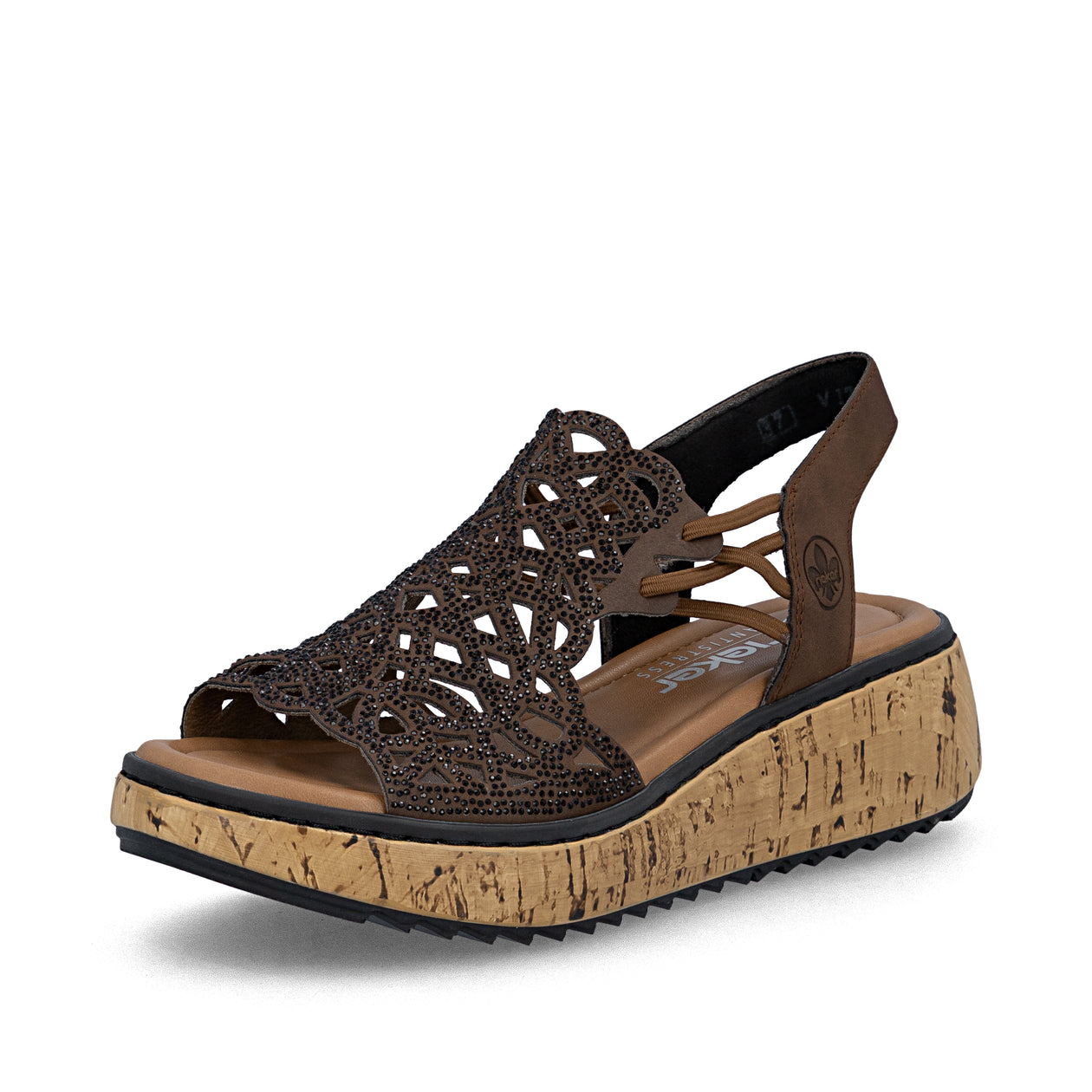 Rieker Women's Wedge Sandal - Brown V1765