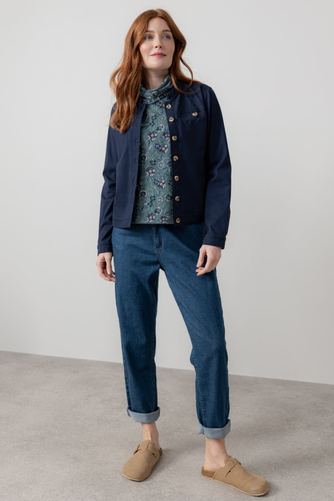 Lily and Me Renee Twill Jacket Plain-White finn
