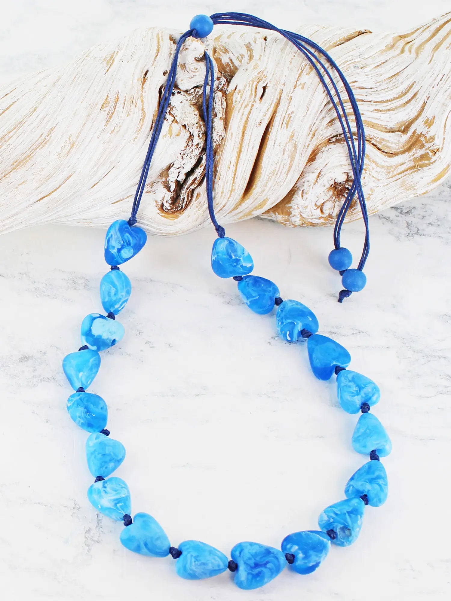Susie Blue Necklace Bb6400-White finn
