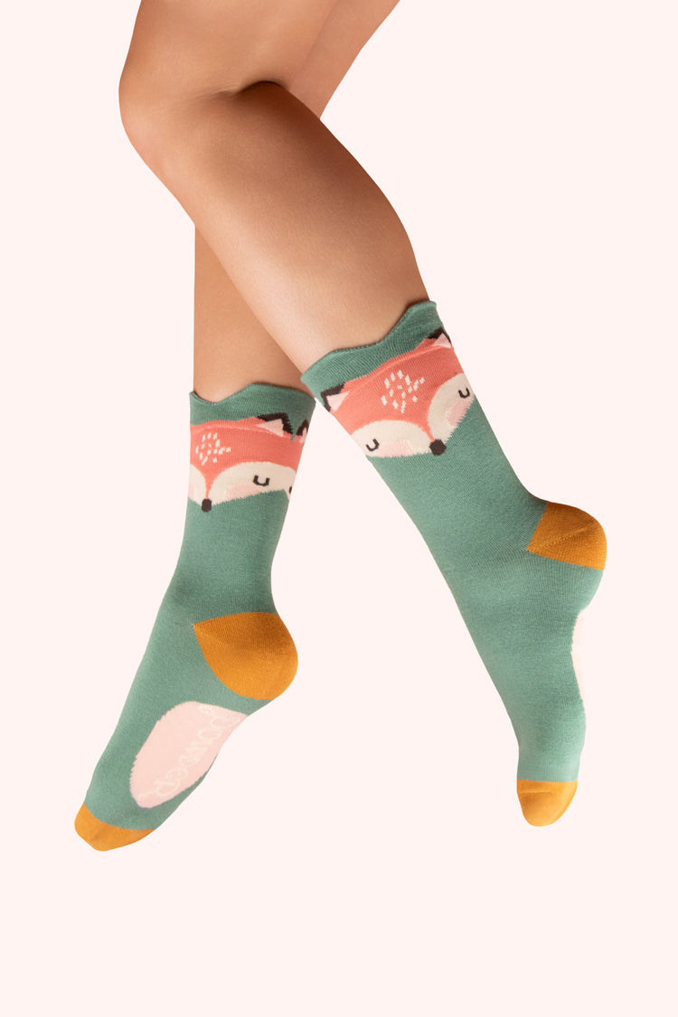 Powder Character Socks - Foxy
