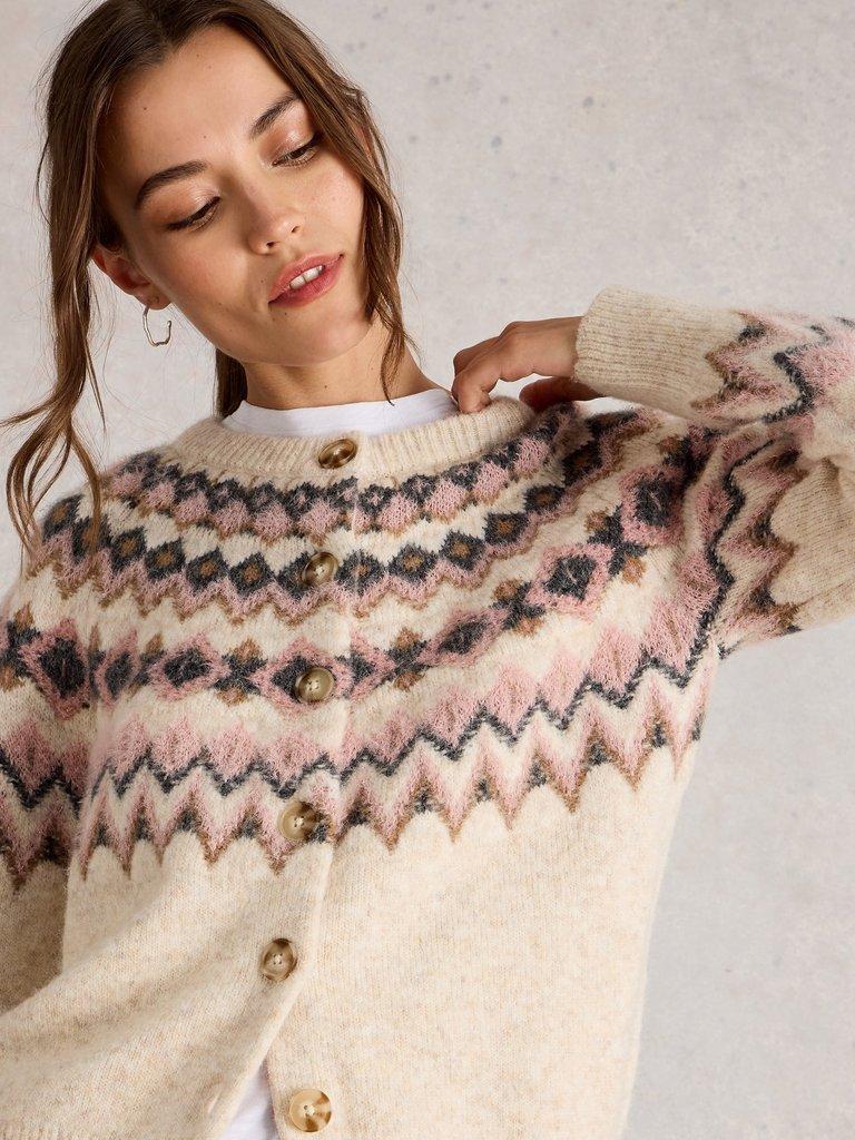 White Stuff Artic Fairisle Cardigan