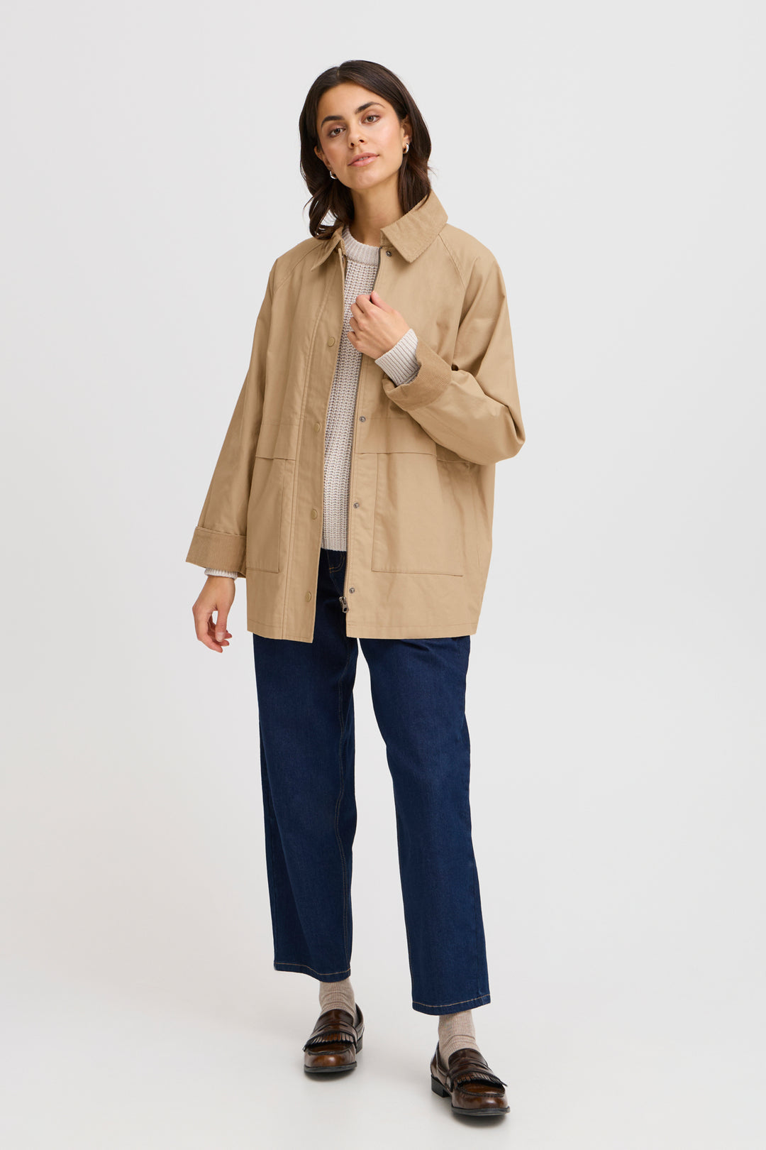 Fransa Fransa Frfirefly Jacket 1-Coats & Jackets-White finn