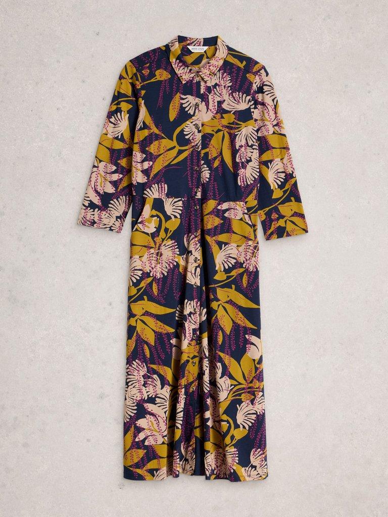 White Stuff Rua Jersey Shirt Dress-Dress-White finn