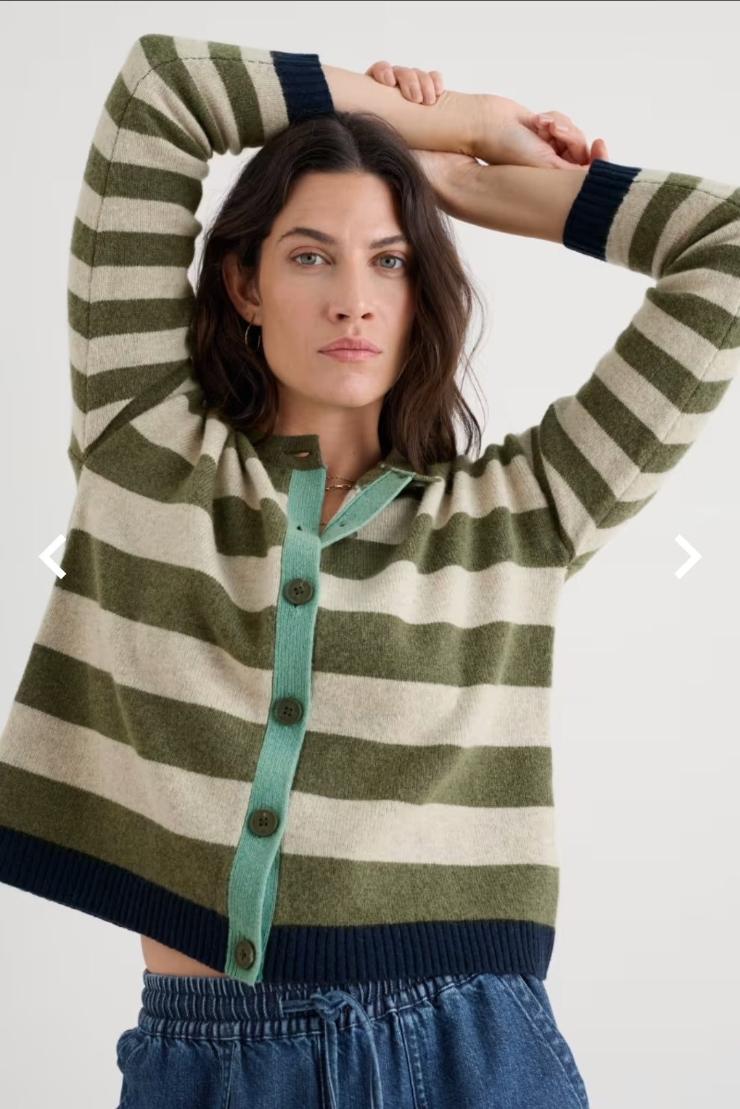 Seasalt Pinwell Striped Cardigan Made With Lambswool