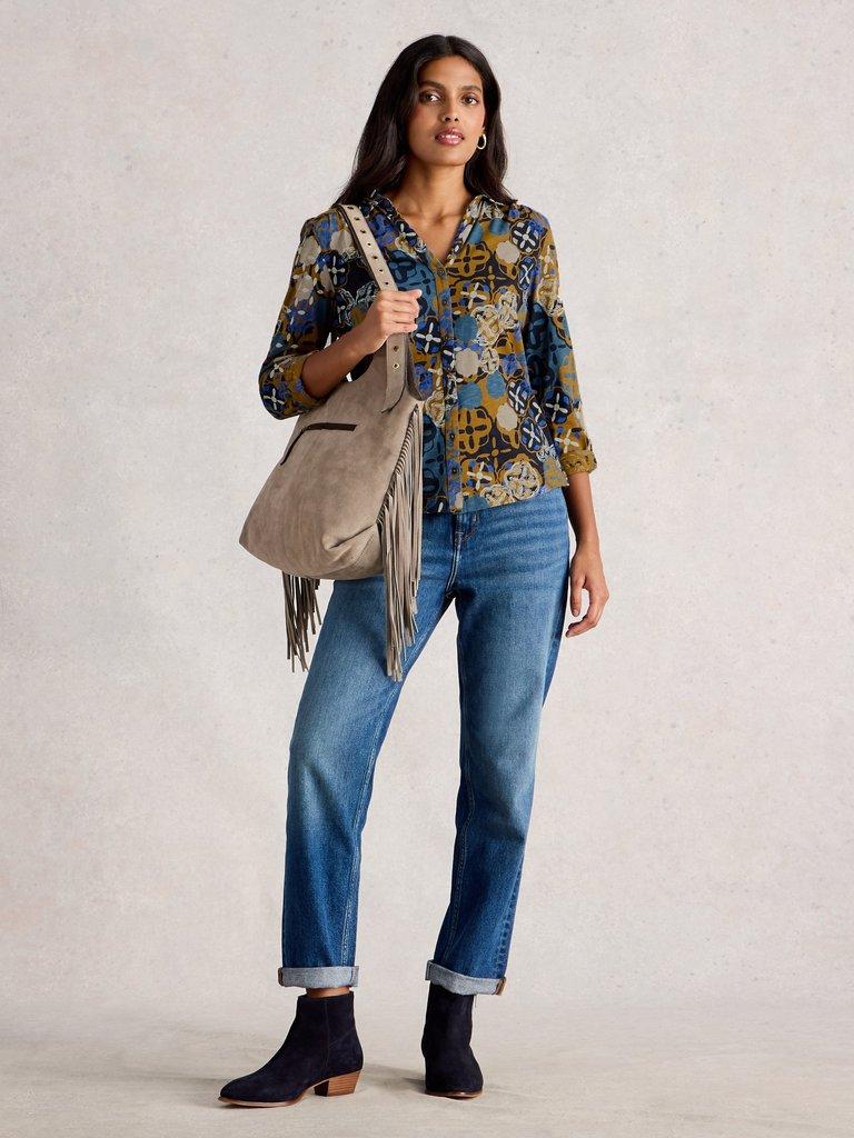 White Stuff Annie Jersey Shirt-Shirts & Tops-White finn