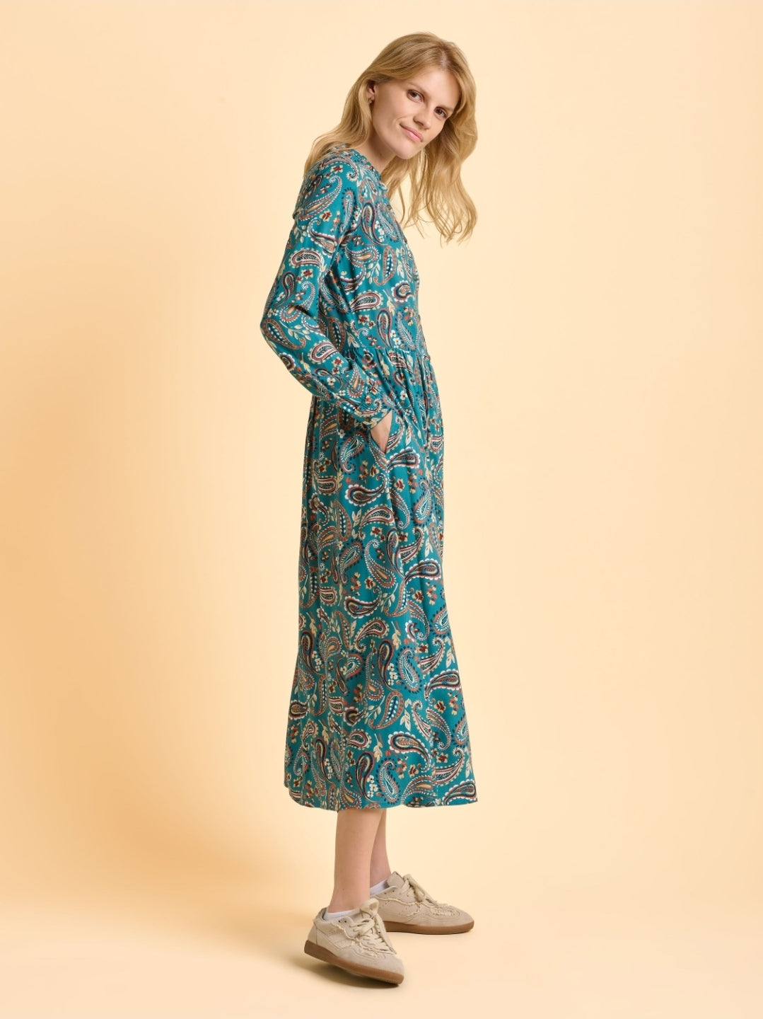 Brakeburn Ula Woven Dress-Dress-White finn