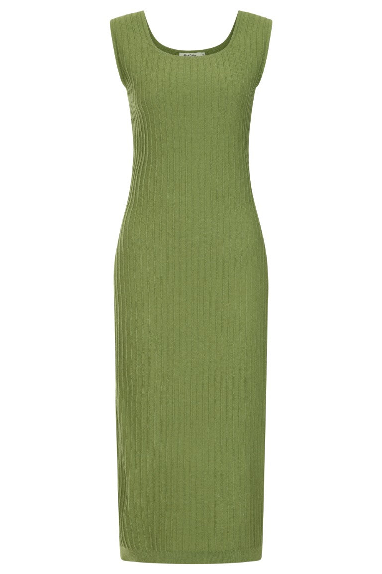 Alice Collins Misha Knitted Dress-Dress-White finn