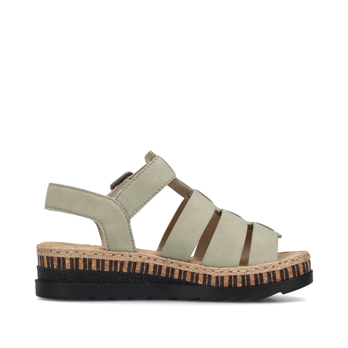 Rieker Black Sandal V7904-Rieker-White finn