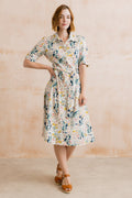 Lily and Me Robyn Organic Cotton Ditsy Print Belted Tea Dress