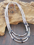 Triple Strand Snake Necklace with Beads KH6601