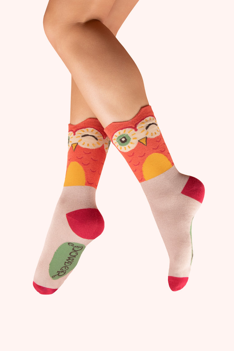 Powder Character Socks - Owl