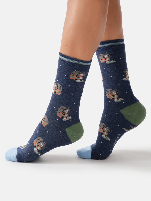 Thought Clever Cat Organic Cotton Socks