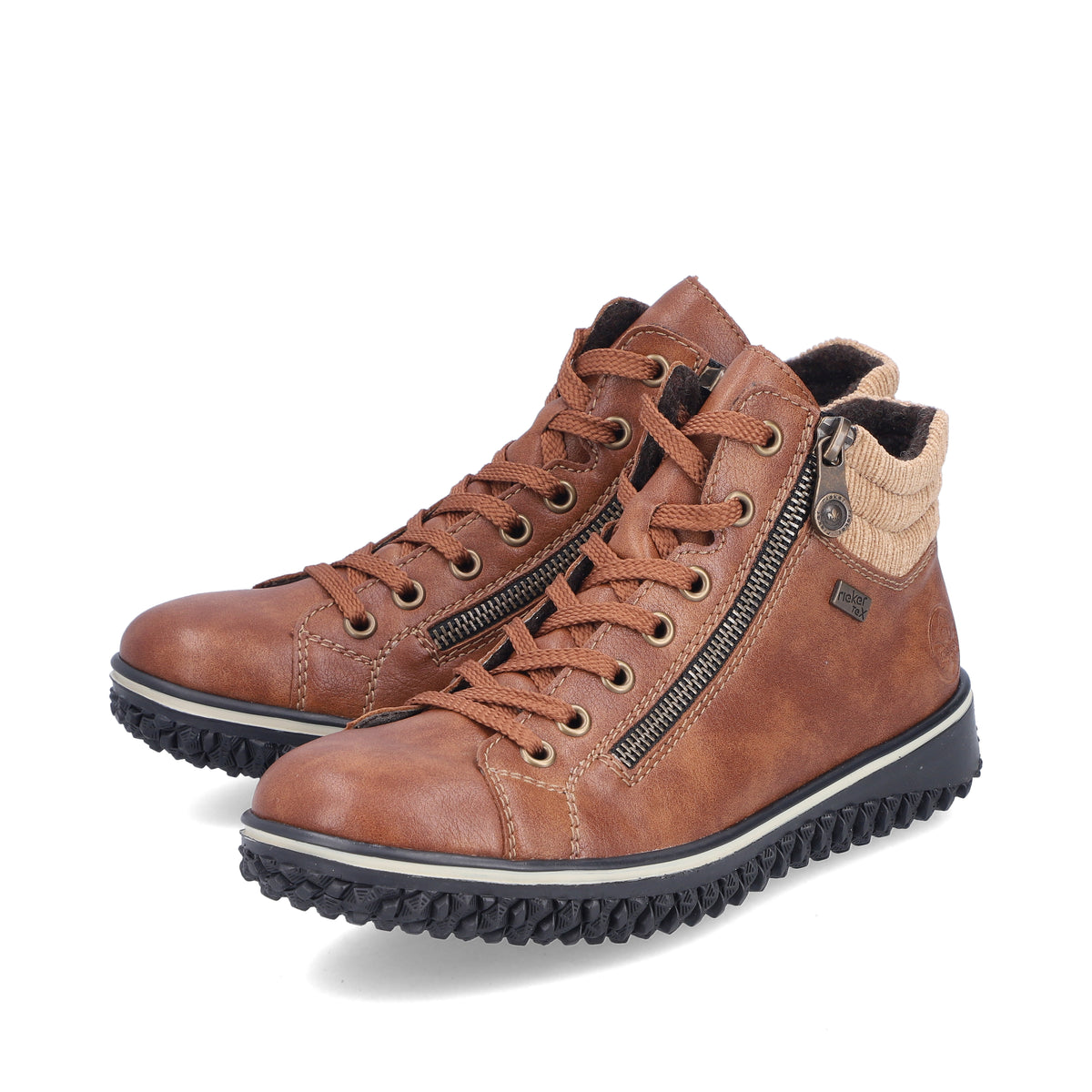Rieker Tan Trainer Boot Z4263-Footwear-White finn