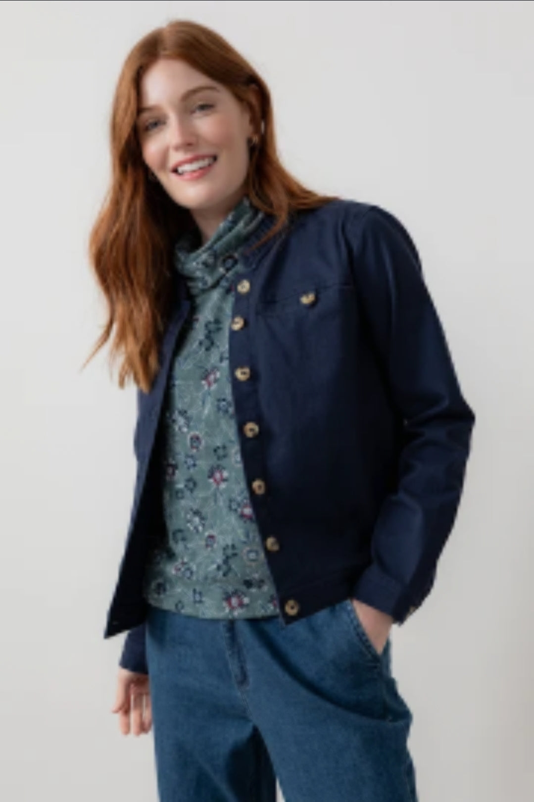 Lily and Me Renee Twill Jacket Plain-White finn