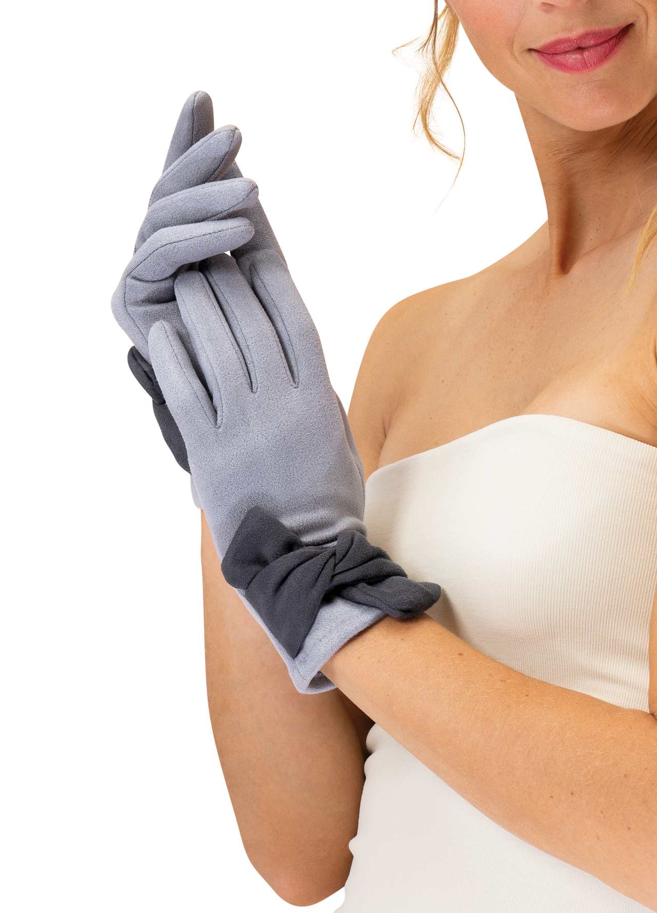 Powder Henrietta Gloves-Gloves-White finn